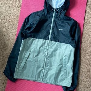 Quechua lightweight waterproof rain jacket